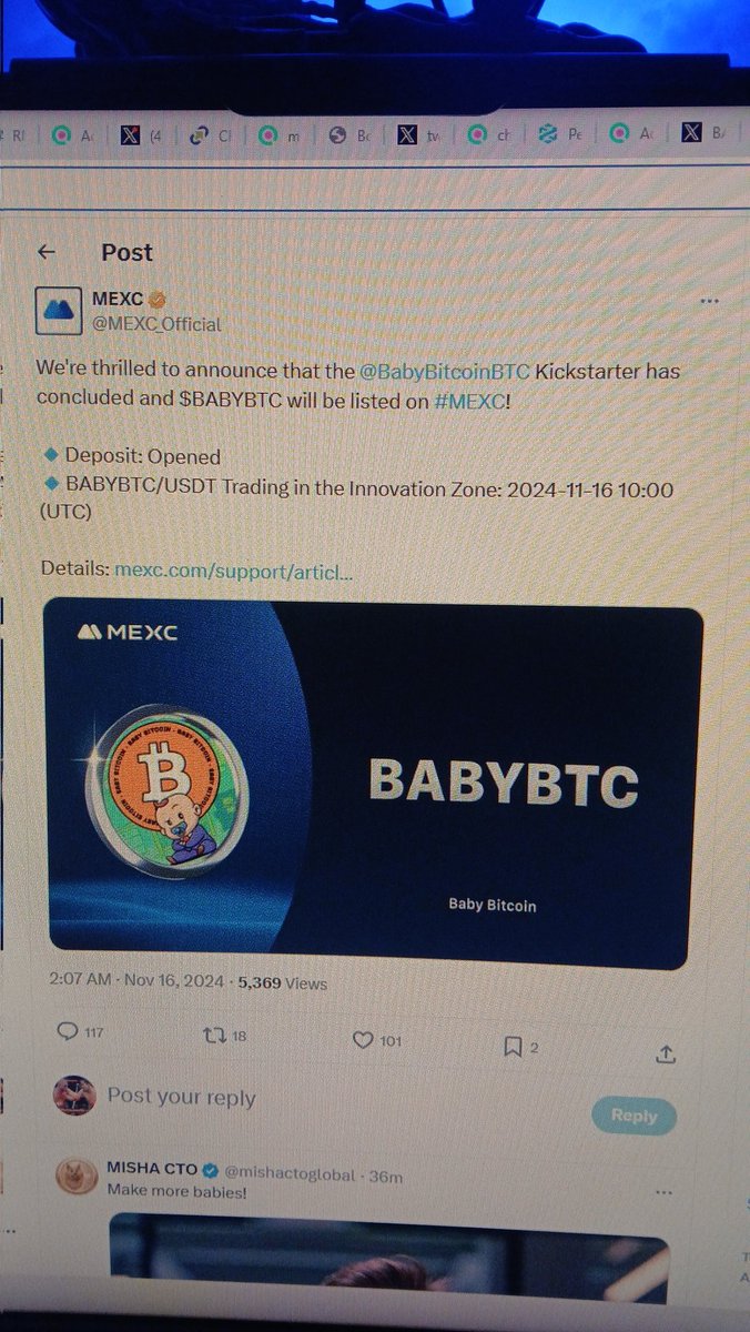 DoubleOJO's tweet photo. @Bitcoin There it is. BABYBTC to the moon next. #babybtc https://t.co/BGjul2Yo6H