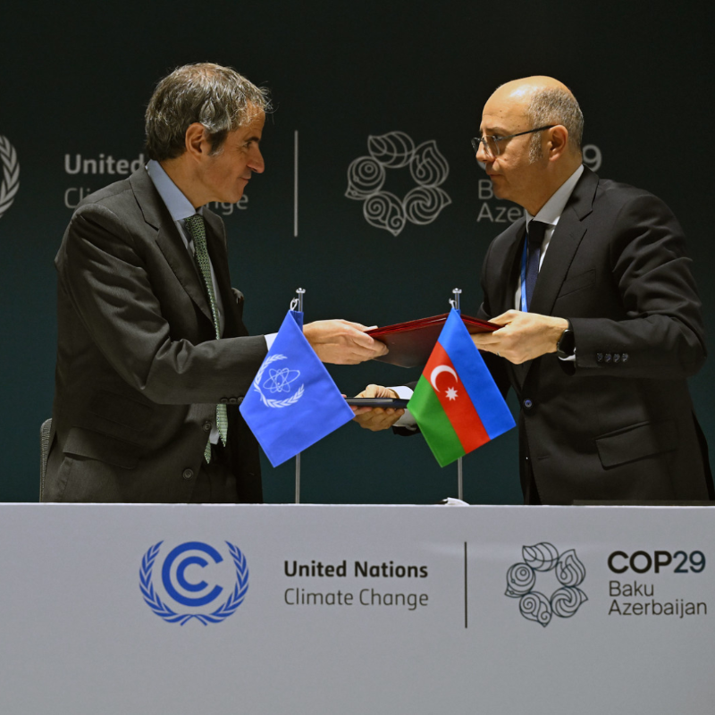 iaeaorg's tweet photo. Meaningful discussions and new partnerships emerged at #COP29, reinforcing nuclear’s role in achieving global climate and development goals.

Here’s a recap of the action from the past two weeks in Baku 🇦🇿: https://t.co/G7AfAOTLgM

See you next year at #COP30 in Brazil!