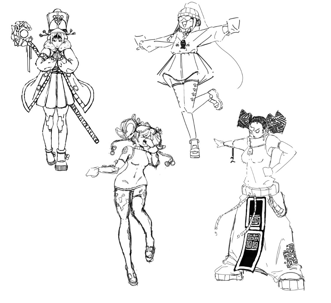 Four Characters I plan on developing on more 🤔

#CLIPSTUDIO #characterart #artmoots #ArtistOnX #animeartist #AnimeArt