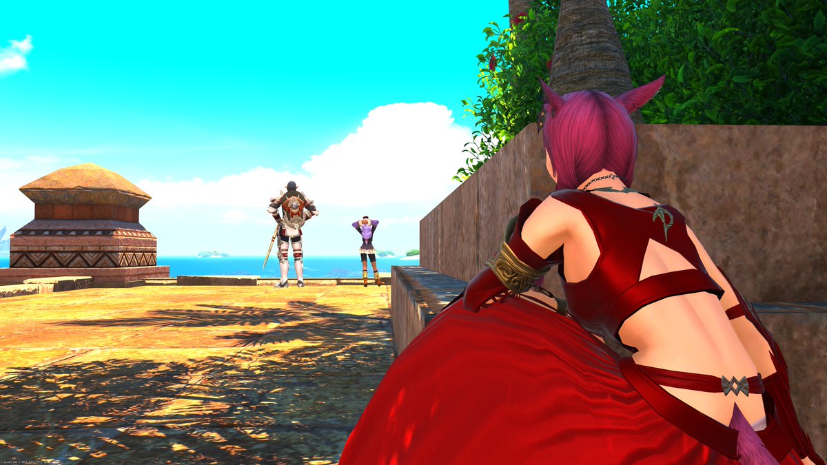 _FF14_account's tweet photo. いい感じの二人発見！！ https://t.co/7ji2zG5431