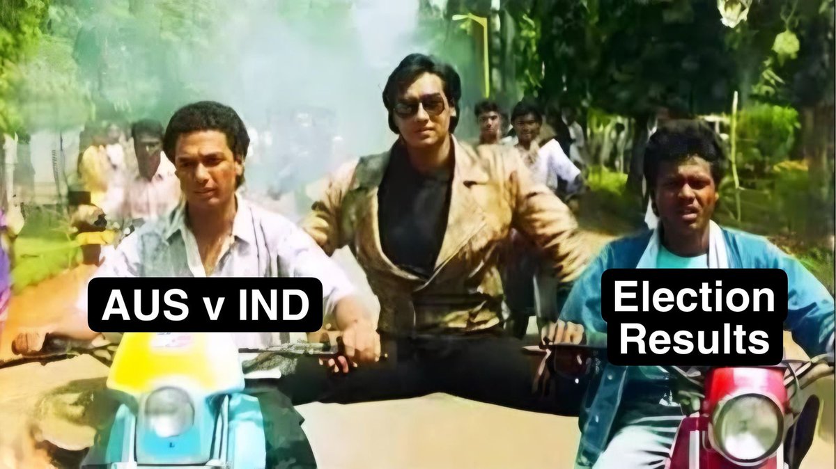 sagarcasm's tweet photo. Indians today

#INDvsAUS | #ElectionResults https://t.co/T9XkFVWYL6