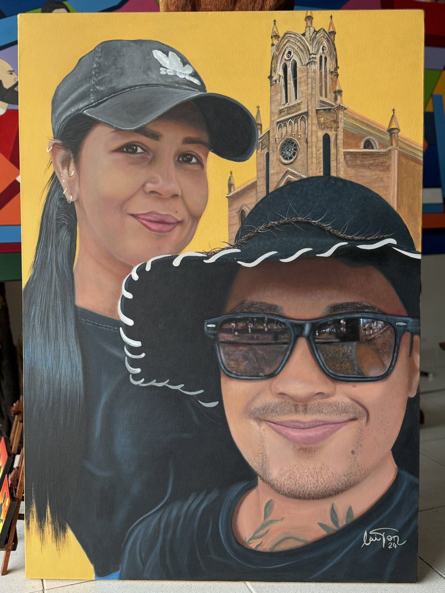 LaitonMigue's tweet photo. Acrílico sobre lienzo. “Senderos y memorias”. Artista Laiton. Galería de arte TRIBU. Tamaño 100x70cm.  #acaciasmeta #viajeros #art https://t.co/xk5X3ldKUT
