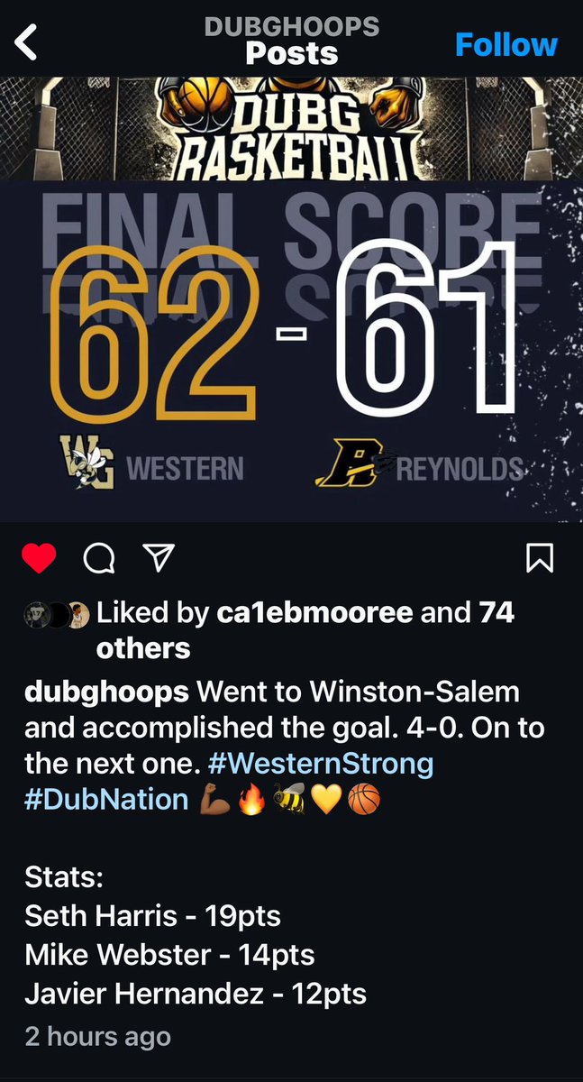 Great win on the road dubG hornets