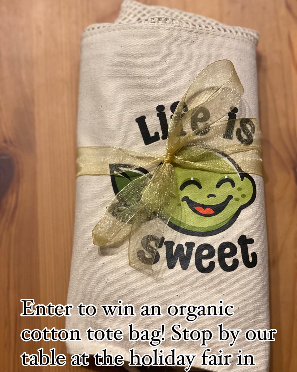 LifeIsSweet_Co's tweet photo. Stop by our table this weekend and enter the raffle to win an organic cotton tote bag! https://t.co/9wuxT4H7kO