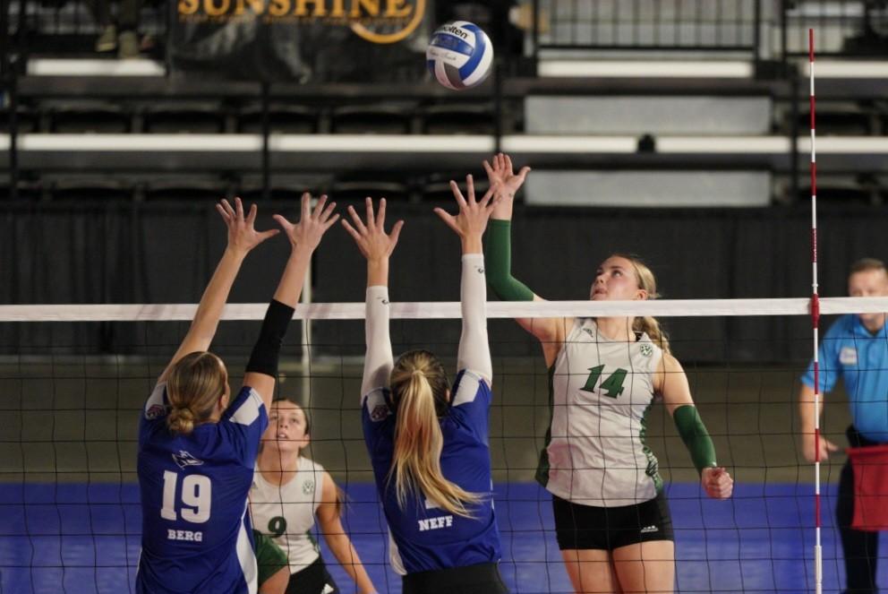 Northwest Athletics (@bearcatsports) on Twitter photo VB RECAP ||| NO. 3 NEBRASKA-KEARNEY 3, NORTHWEST 0
The No. 3-ranked Nebraska-Kearney Lopers rolled to a 3-0 sweep of the <a href="/NWBearcatVB/">Bearcat Volleyball</a> team in the semifinals of the 2024 MIAA Tournament held at Civic Arena.
The Lopers (30-1 overall) gained their 30th win of the season by VB RECAP ||| NO. 3 NEBRASKA-KEARNEY 3, NORTHWEST 0
The No. 3-ranked Nebraska-Kearney Lopers rolled to a 3-0 sweep of the <a href="/NWBearcatVB/">Bearcat Volleyball</a> team in the semifinals of the 2024 MIAA Tournament held at Civic Arena.
The Lopers (30-1 overall) gained their 30th win of the season by
