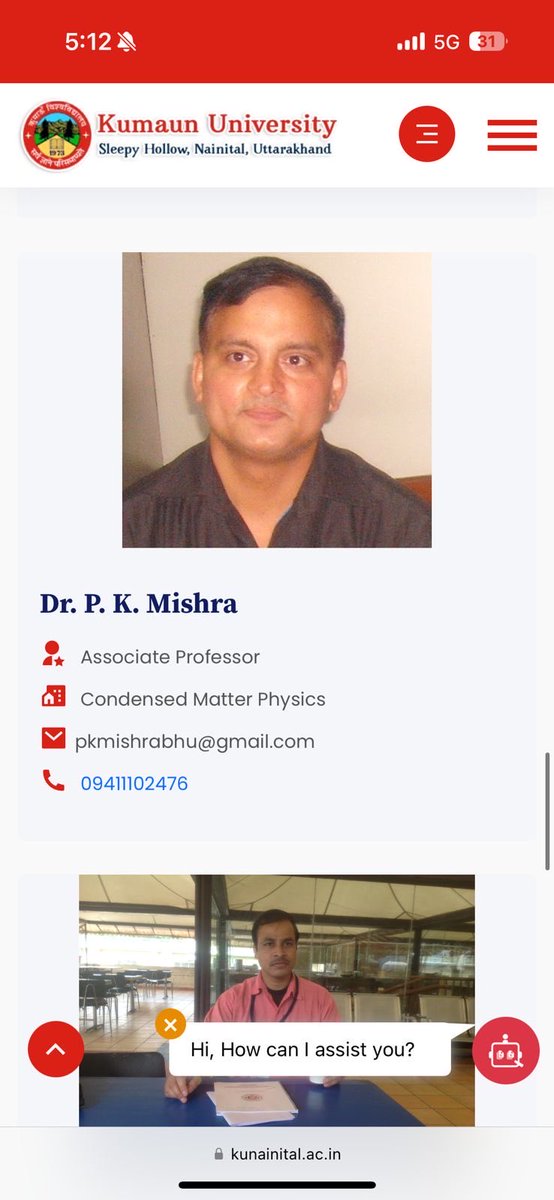 Pawanoct's tweet photo. @ukcmo 
Respected Sir, 
This person Dr P K Mishra is fraudulently doing service at Physics Department of DSB college Nainital,Kumaon University ,Since March 2005, by impersonating himself for Pawan Kumar Mishra.:
Urgent attention needed.🙏 https://t.co/m7pqR8d0r7