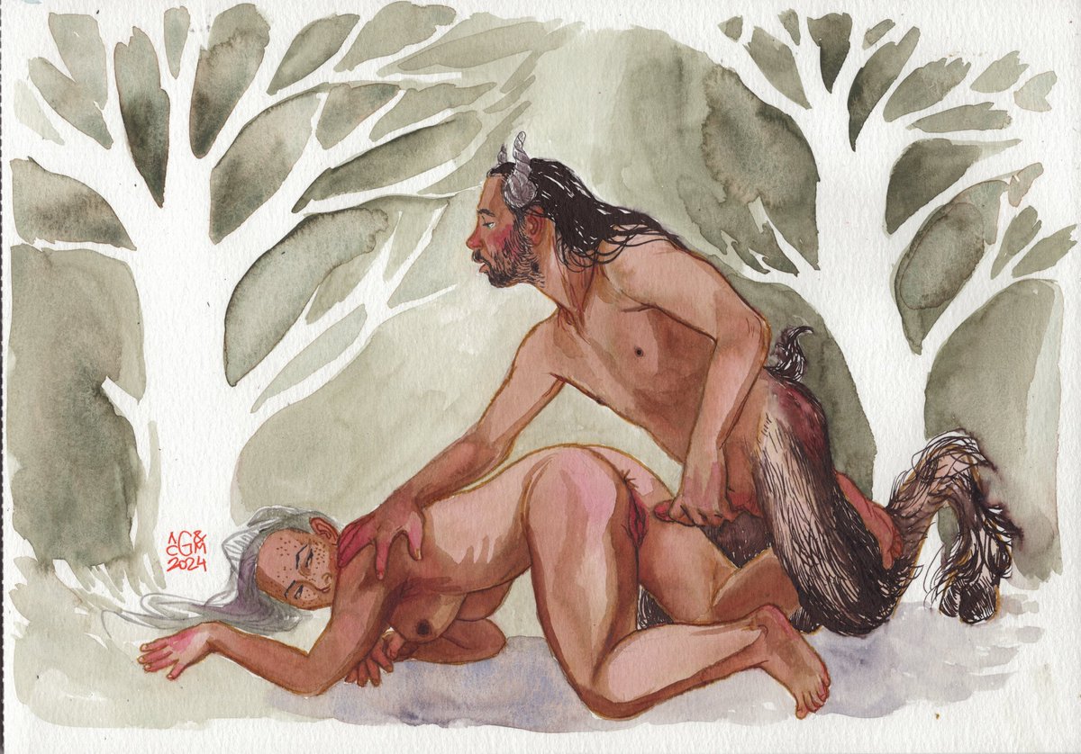 Happy Satyrday 😈 
More erotica on Patreon:
patreon.com/Faun_Nymphidia
<a href="/EroticSatyr/">Faun</a> <a href="/nymphidia_/">Nymph</a>