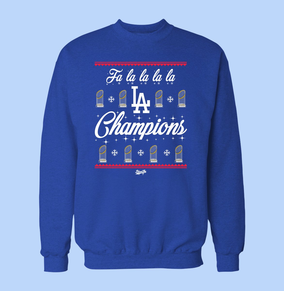 BleedLos's tweet photo. Back for a LIMITED time!
Fa la la la la LA Champions
Our BEAUTIFUL 😍 Christmas Sweater

GET IT:
https://t.co/lhFSwODQHh https://t.co/G8pvj8mrch
