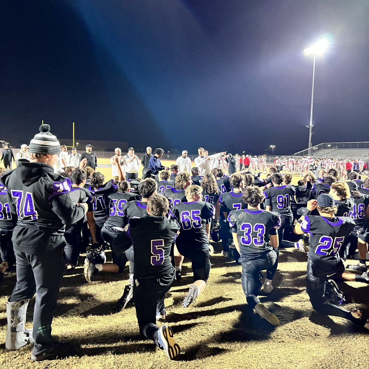 🚨That’s our leader @VaughtCoach! On to the semis! 
Job is not finished. 🚨
🔥⚔️🏈⚔️🔥