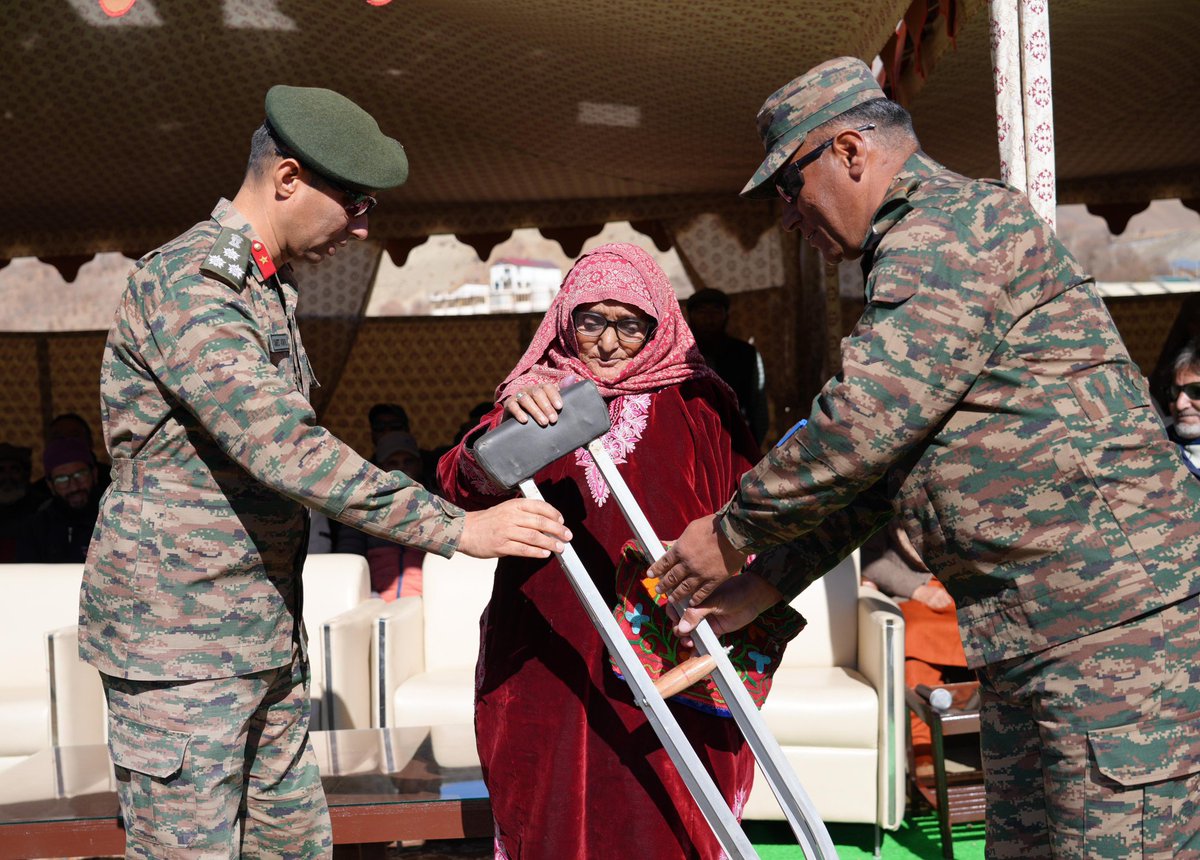firefurycorps's tweet image. ForeverinOperationsDivision conducted a Medical Camp in Dras, fostering care and community development. Veterans, Veer Naris, and civilians benefited from Medical &amp;amp; Dental services by the Army and Sub District Hospital Dras, along with the distribution of paraplegic aid…