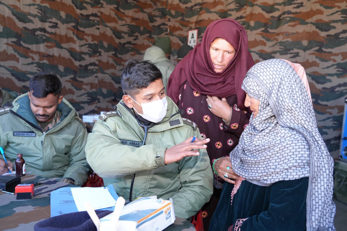 firefurycorps's tweet image. ForeverinOperationsDivision conducted a Medical Camp in Dras, fostering care and community development. Veterans, Veer Naris, and civilians benefited from Medical &amp;amp; Dental services by the Army and Sub District Hospital Dras, along with the distribution of paraplegic aid…