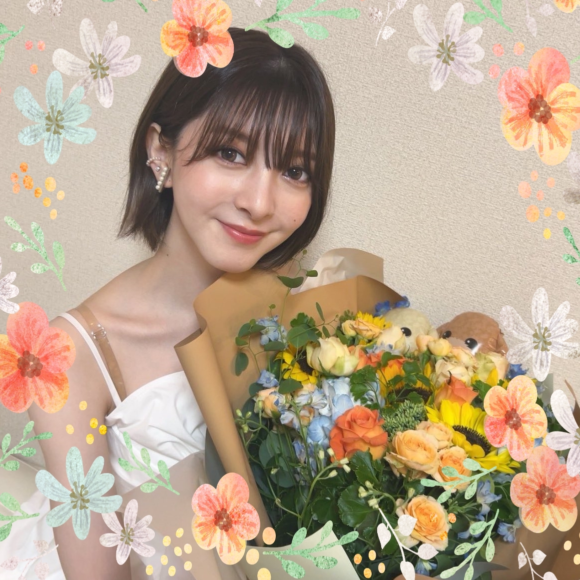 ohanano_yousei7's tweet image. りこちゃん　24回目のお誕生日おめでとうございます🎉👏🎊

さらに実り多き1年になりますよう願っています🍒
体には気をつけてね🍀

 #りったんThanksFlowerDay2024　#菅原りこ