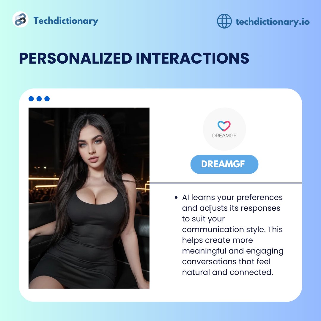 TechDictionaryy's tweet photo. Top 4 Benefits of Using AI Tools for Virtual Relationships ๐๐ซฆ
#AICompanions #VirtualRelationships #AIGirlfriend #DigitalConnections #AIForConfidence #EmotionalSupport #AICommunication #VirtualSupport #AIChatbot #SocialAnxietyRelief #AIForRelationships #DigitalLove #TechInRelationships #ArtificialIntelligence