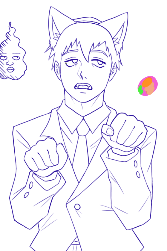 toad_boba's tweet photo. Dimple is questioning Reigen's decision😾 

5 likes and I'll finish it 😝

#mobpsycho100 #mp100 #reigenarataka https://t.co/OheczvayI4