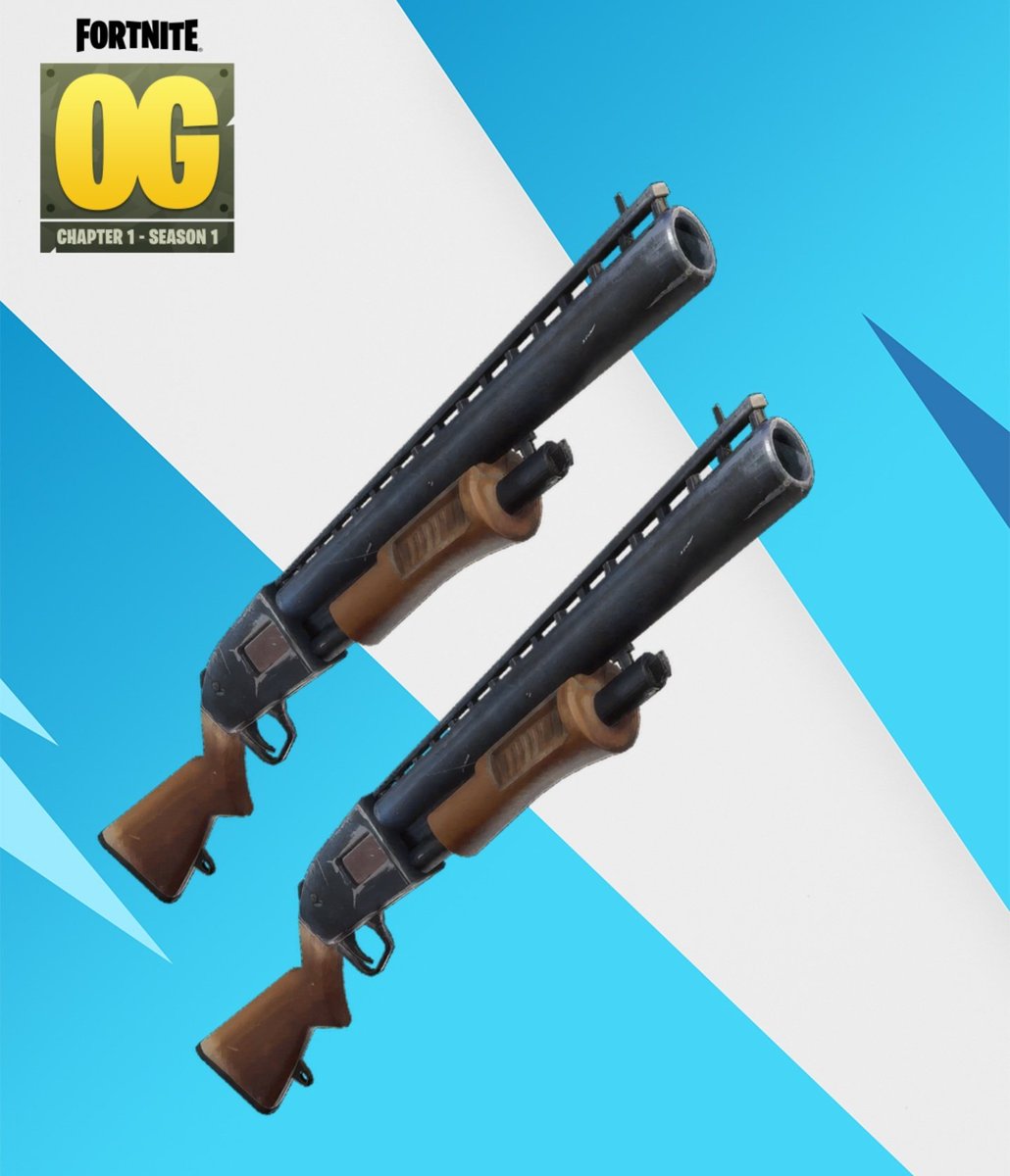 CptSean2151's tweet image. Yes, they are bringing back double pump in Chapter 1 Season 1 return on 6th December. They are also bringing back the OG pump shotgun model and burst assault rifle model. This is exciting! They are going all out on the permanent OG mode! #Fortnite #FortniteOG #doublepump