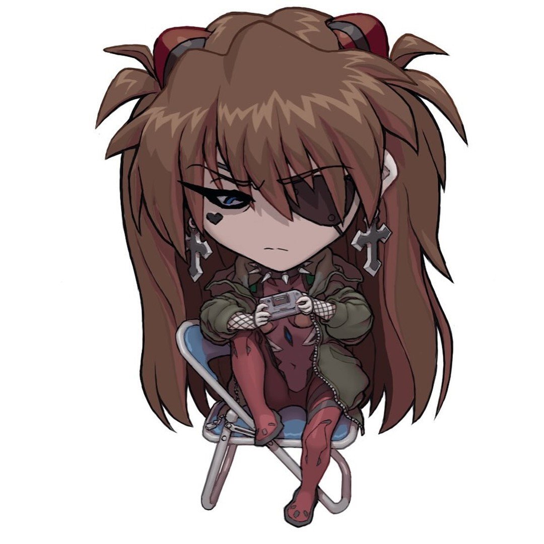 Goth Asuka Shikinami Langley

Bleak goth gamer mecha pilos for bleak times.