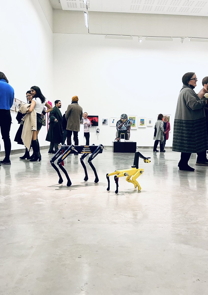 Black Dog (Blue) and Black Dog (Yellow)

Ceramic, Corian, Meccano, hosiery, threaded rod, wing nuts, metal spikes, machine bolts, threaded bosses. 

Opening night at Borders, the annual exhibition at Rua Red, Dublin.

Until 25 January 2025.