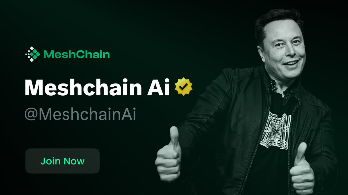 MeshchainAi's tweet image. 🌟 A Special Thank You to Elon Musk! 🌟
🎉 Today marks an unforgettable milestone for MeshChain AI! We are proud to announce that our project has officially received the Golden Badge on X (Twitter) – a remarkable recognition of our efforts and vision.
🙏 A heartfelt thank you to…