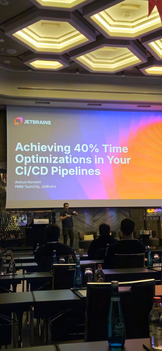 Kotlin Istanbul team is listening Achieving Time Optimization with Jetbrains in CI /CD Pipelines presentation from Aleksei in Jetbrains event! <a href="/jetbrains/">JetBrains</a>
