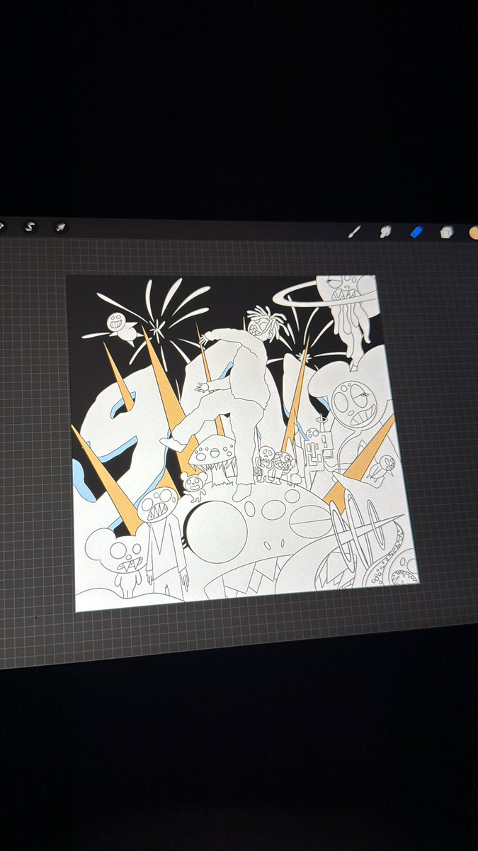 mxchaelart's tweet photo. Update pt. 2. Line work is finished. Working on coloring now (not the actual colors I’m using) https://t.co/zAPXbVWTZF