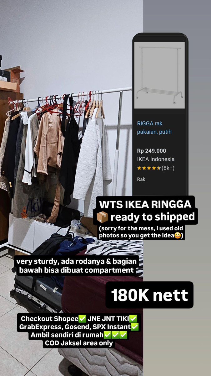 designtoyap's tweet photo. salam sejahtera untuk oomf ku sekalian, mohon bantuan RT nya🥲🙏🏻

yg mau barang2 ikea secondhand lungsuran dari milik saya sendiri, boleh DM atau reply yah, yuk diangkut demi kosan saya lebih ✨️spacious✨️ https://t.co/NJw0ib00aq