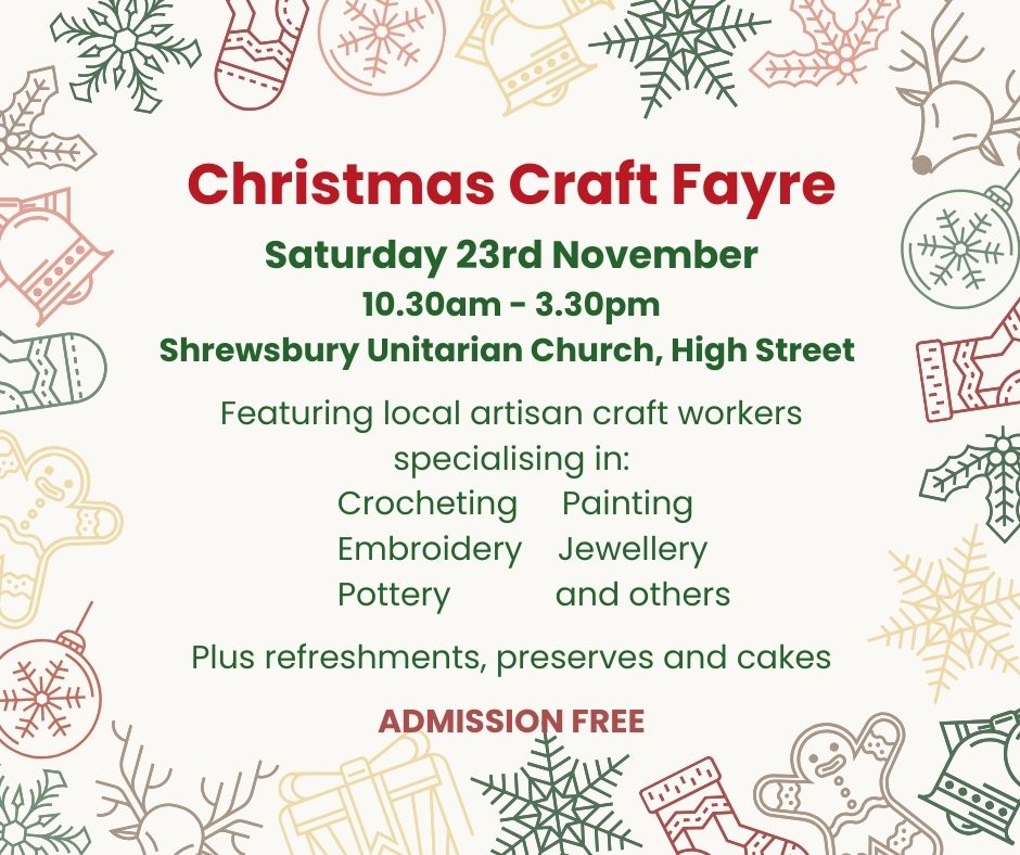 Christmas Craft Fayre today! 10.30am-3.30pm. It is looking very festive already! 🎄