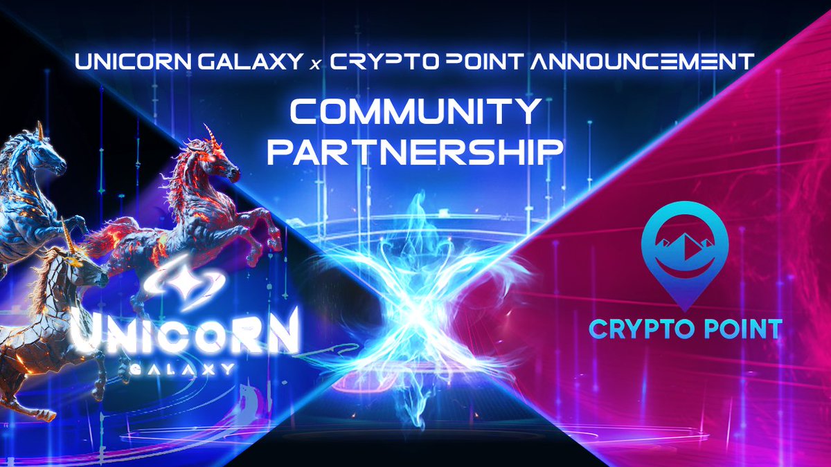 🤝 Unicorn Galaxy x Crypto Point Community 🤝

🎉 We’re hyped to have Crypto Point join us on our journey to 1,000,000 users.

👉 About Crypto Point Community
Crypto point serves as a hub for cryptocurrency-related announcements. This community focuses on delivering essential