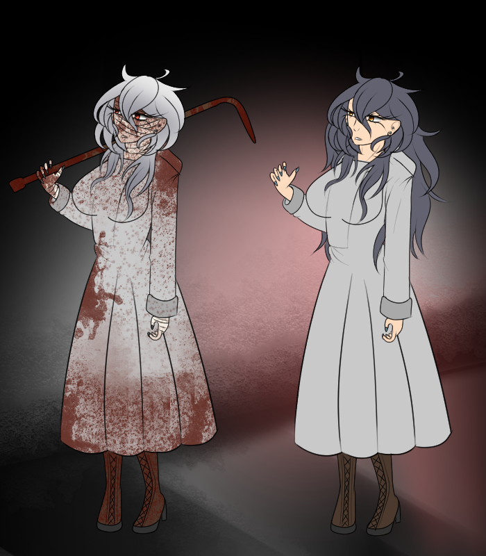 Hellebore_Rain's tweet photo. I've been playing #Homicipher (If you like romance/horror I would recommend) in my spare time and wanted to make my MC

Her name is Remedy https://t.co/7udcsubVPk