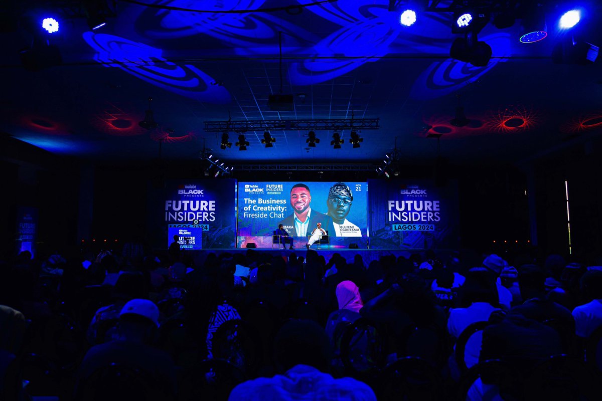 UpAndDownFellow's tweet photo. Honored to be the featured speaker at the fireside chat on The Business of Creativity at the YouTube Future Insiders Lagos 2024. 
#YouTubeFutureInsiders https://t.co/xUFmAbRfPZ