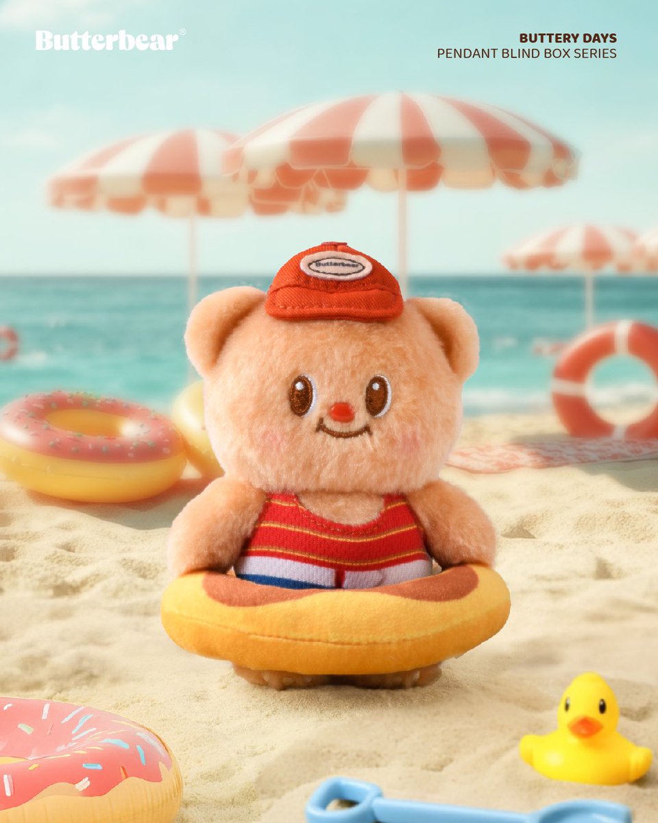 butterbear_th's tweet photo. 🏖️พุงเต่งไปทะเลทั้งที ห่วงยางโดนัทต้องกินได้นะ!🍩
🩷Meet Sweet Swimmer - Butterbear is ready to make a splash in her donut float! 

NEW✨🩷BUTTERY DAYS Plush Doll Bag Charm ชวนทุกคนมาเก็บสะสมช่วงเวลาธรรมดาๆที่แสนจะพิเศษในทุกๆวันกับ BUTTERBEAR -พวงกุญแจน้องเนยจิ๋ว นุ่มนิ่ม น่ารักกกกันค่ะ
กล่องสุ่มพวงกุญแจน้องเนยกับกิจกรรมประจำวันที่แสนจะเรียบง่าย (แต่ชุดจัดเต็มเสมอ😆)

BUTTERBEAR BUTTERY DAYS SERIES - PLUSH BLIND BOX 
🎁เปิดพรีออเดอร์ (จำนวนจำกัด) วันที่ 30/11/24 ทาง LINE SHOPPING เวลา 10.00 น. (สินค้าส่งถึงลูกค้าภายในวันที่ 15/12/24 )
💓465 THB (per pendant) 
🎁2790 THB (full set 6 pendants)

BUTTERBEAR BUTTERY DAYS SERIES - PLUSH BLIND BOX 
🎁Pre-Order (LIMITED AVAILABILITY) date: 30/11/24 via LINE SHOPPING at 10 AM (shipping date 15/12/24 )

#butterbear #ด้อมน้องเนย #plush #blindbox #กล่องสุ่ม #พวงกุญแจ