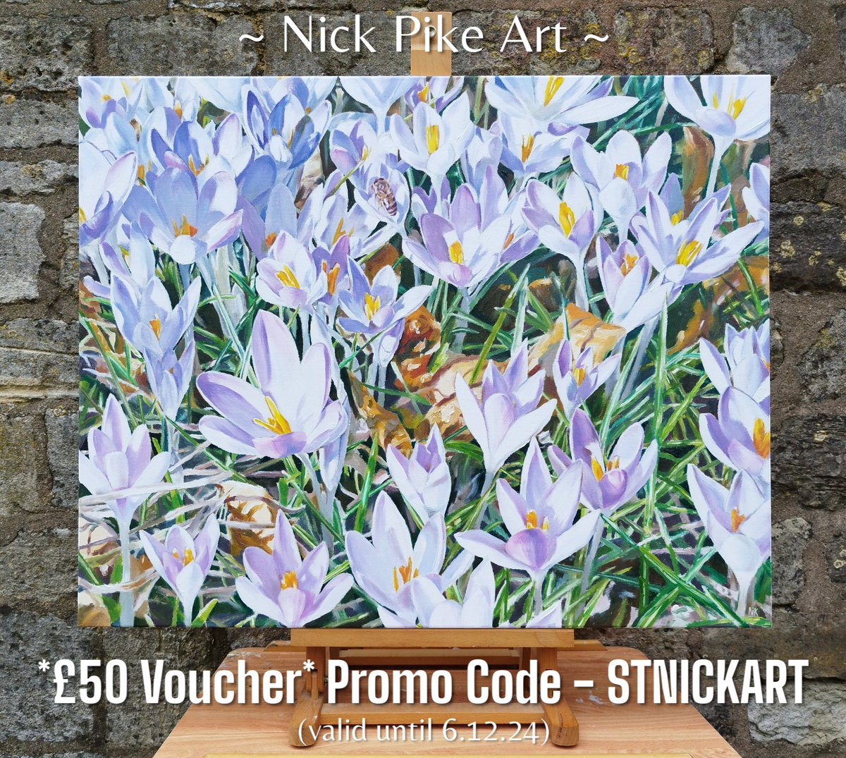 *Newsletter Subscribers* 

A £50 voucher for ANY original painting in online store!

Promo code: STNICKART at store checkout/email nickpikeart@outlook.com

nickpikeart.co.uk/online-store

#specialoffer #newslettersignup #artoffer #artpromotion #artvoucher #christmasart #nickpikeart