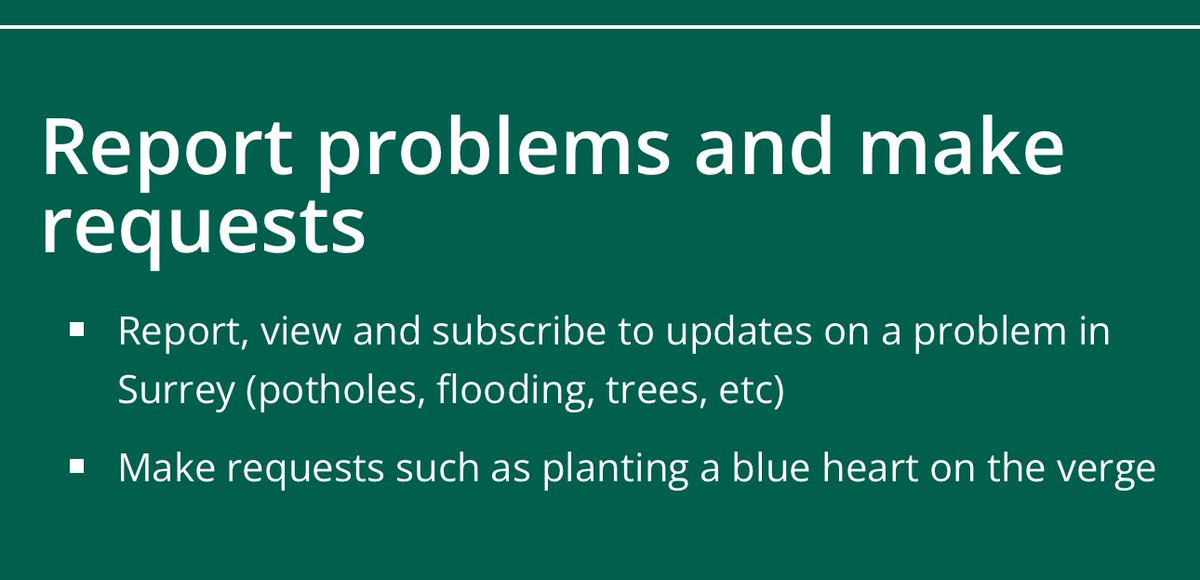 REPORTING FALLEN TREES / OTHER ROAD BLOCKAGES 🌬️ 🌳

Good morning everyone. I have had reports of some fallen trees and other minor road blocks as a result of the wind. 

You can report these using the link below.

➡️ tellus.surreycc.gov.uk

I will leave this post pinned to the