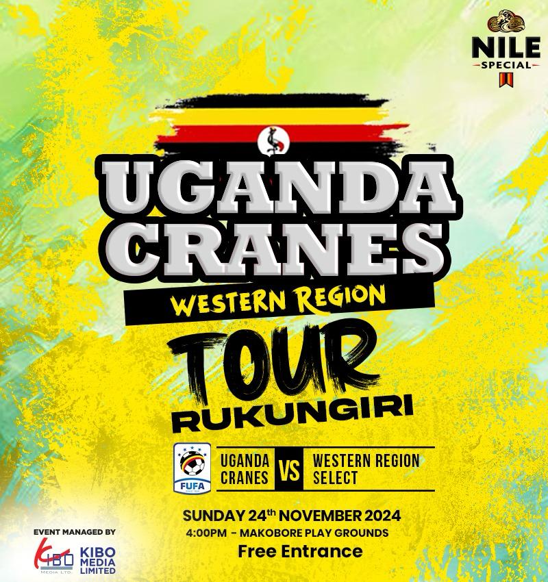 MakoboreL's tweet image. Rukungiri District will host Uganda Cranes this Sunday 24.11.2024  at MAKOBORE high School playground (3pm)

A total of 20 players will be summoned from Regional and big league clubs around Western region.

Western Select Vs Uganda Cranes 

 Note : Free entrance
