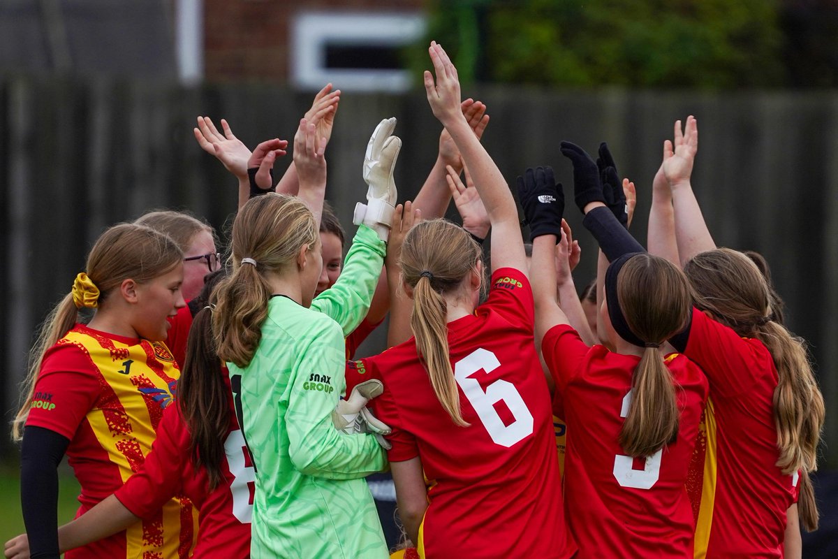 This picture of our U12 girls always makes us smile. A picture of unity and togetherness this team creates brings the sunshine on a rainy day. 

<a href="/LWGFL1/">Lincolnshire Women & Girls' Football League</a>