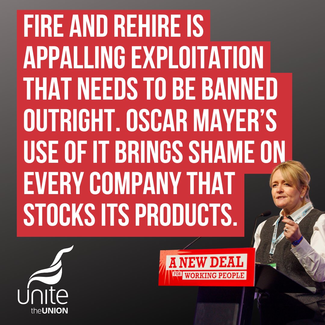 Wrexham Oscar Mayer workers vote to extend fire and rehire strikes

Oscar Mayer’s workers are massively strong and are in this fight against the abhorrent use of fire#FireAndRehire until they win. <a href="/unitetheunion/">Unite the union: join a union</a> will be with them every step of the way.