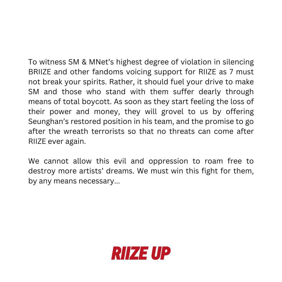 avaisevil's tweet photo. we won’t be silenced! 

MAMA APOLOGIZE TO BRII7E
@MnetMAMA @SMTOWNGLOBAL
#SMStopTheCensorshipOfRII7E
#TakYoungjunOUT 
#LeeSangminOUT
#KimHyeonggukOUT https://t.co/9ncI1SRIJp