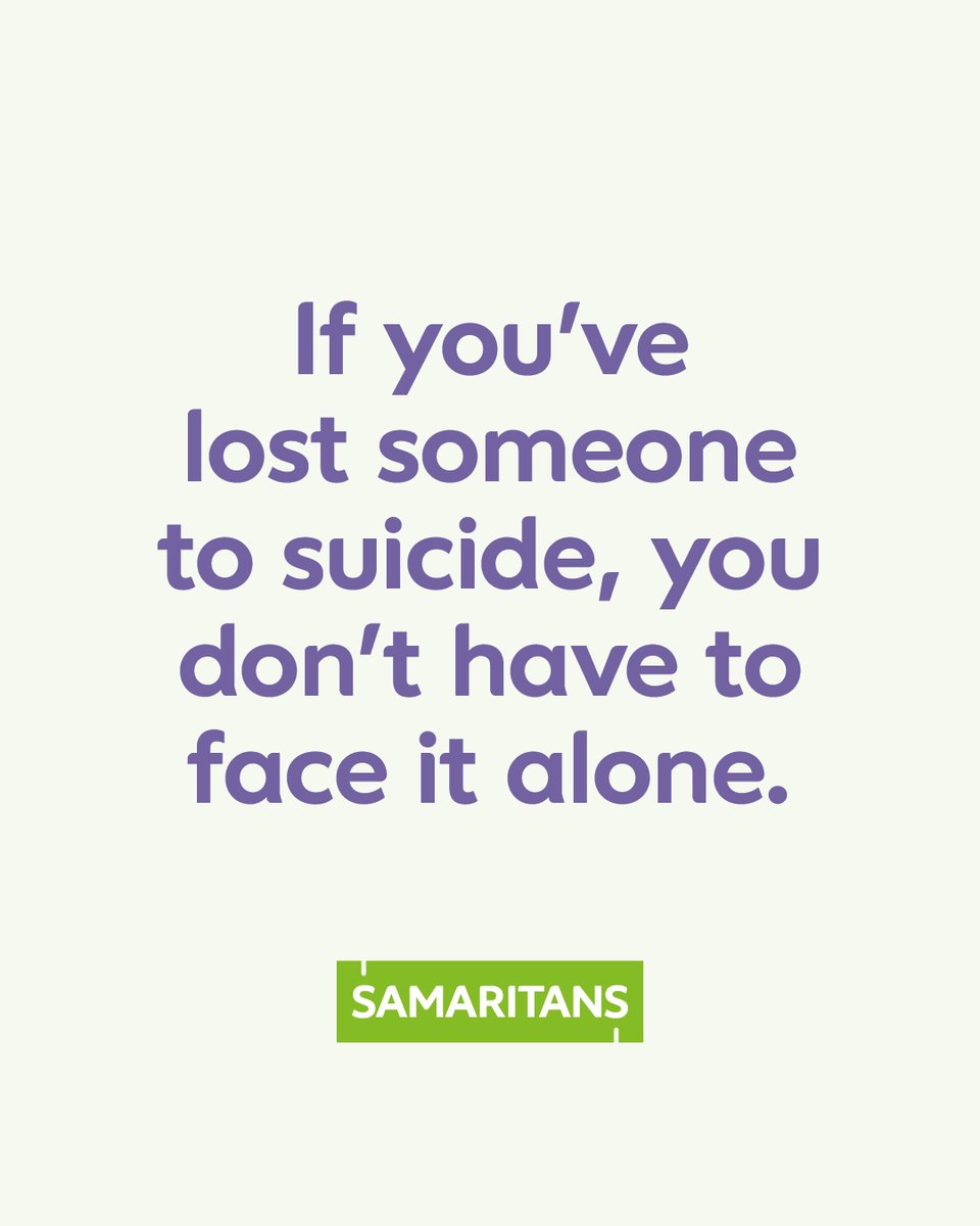 This Survivors of Suicide Loss Day, we want you to know we offer free online support groups for anyone who has lost someone to suicide. They provide a space to share your feelings with others who’ve had similar experiences.

Find out more and book 👇
bit.ly/3EhWB7V