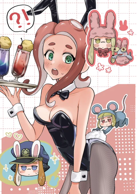 #バニーガール貼って元気づけてください 