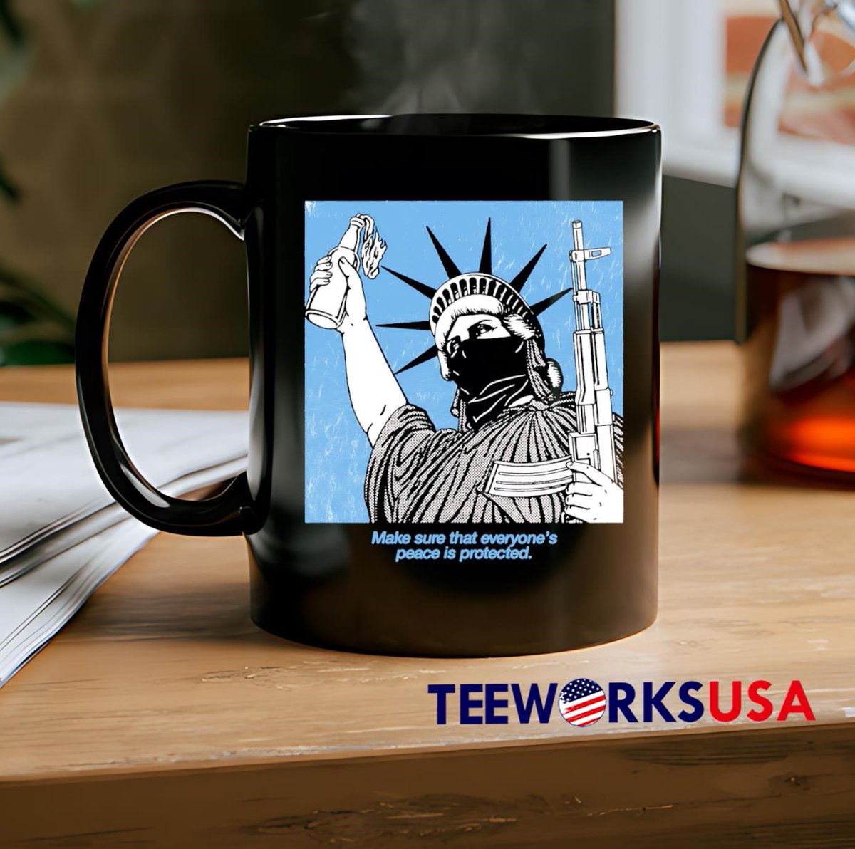 teeworksusa's tweet image. Statue of Liberty Make Sure That Everyone’s Peace Is Protected Shirt

🗽 A powerful message of unity and peace. 
#StatueOfLiberty #PeaceMatters #UnityForAll #PowerfulMessage #WearYourValues #LibertyAndPeace
✊ Join the cause and get yours here: teeworksusa.com/product/statue…