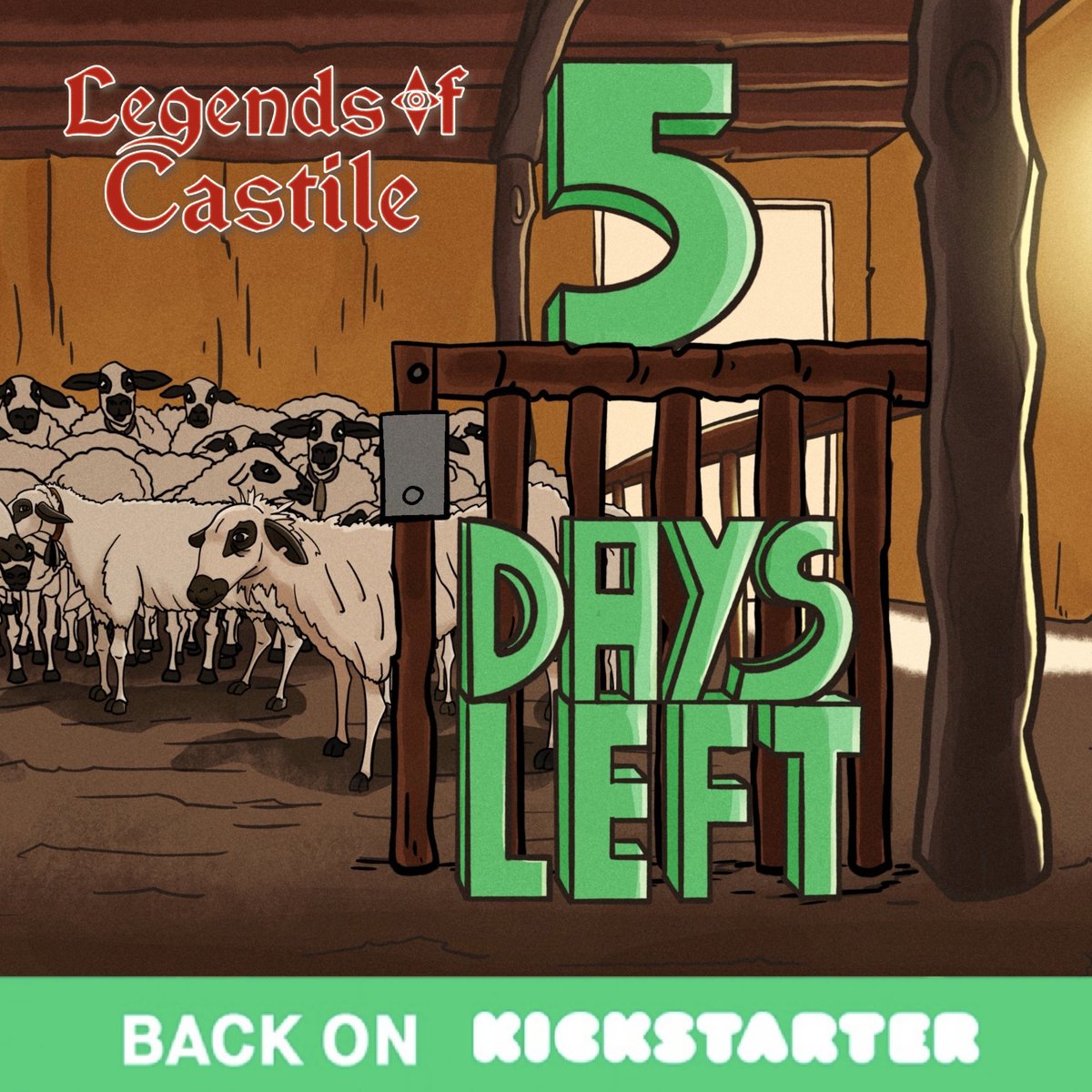 Today on #wishlistwednesday:

🎨 A sneak peek of a new scene from Legends of Castile and a "kindly" reminder that only 5️⃣🕔 days are left in our crowdfunding campaign!

Back us or share this to help us reach our goal 🙌⏬

tiny.cc/legends-ks