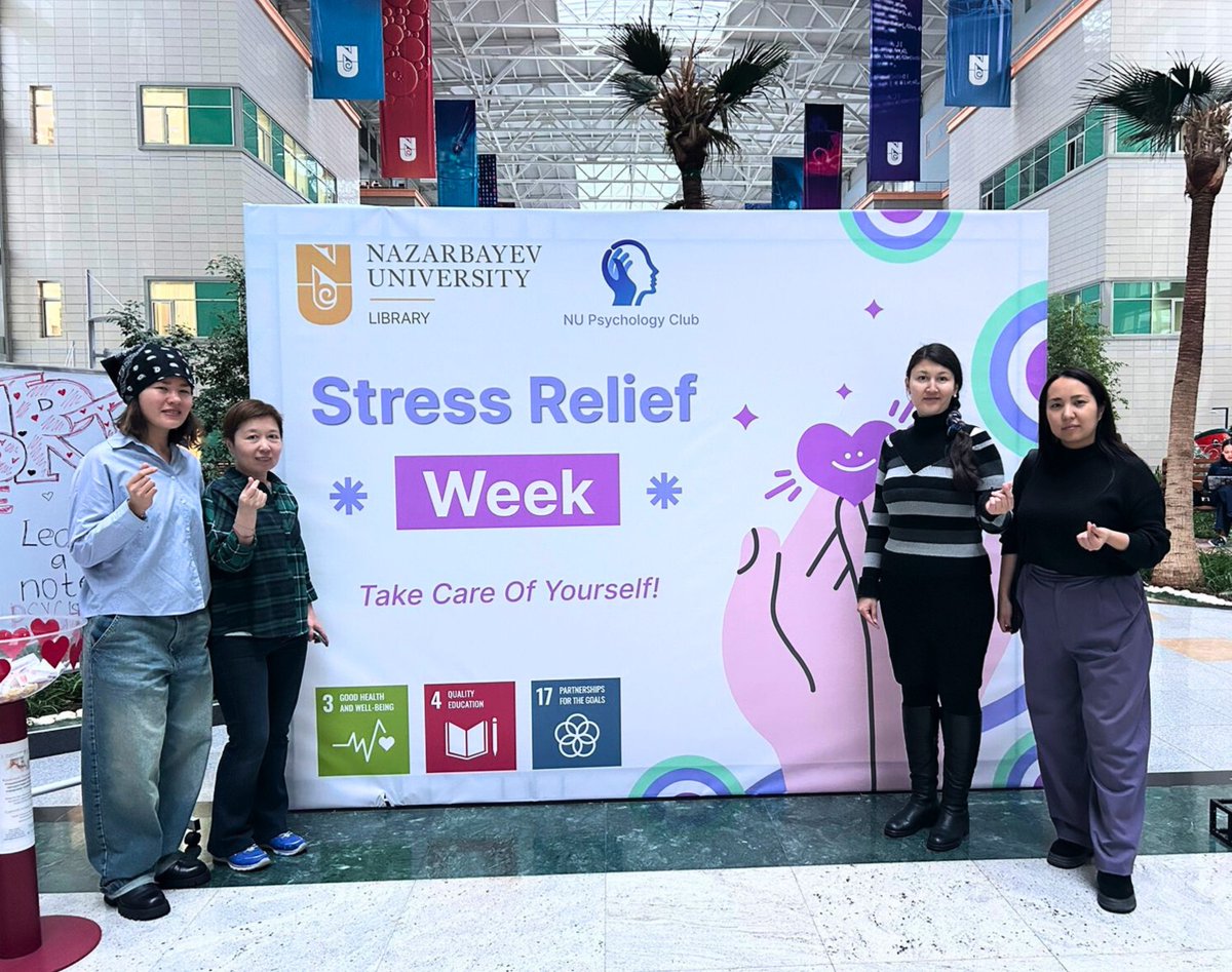 NU_Library_NU's tweet image. ☕🎨✨From Nov 11-15, NU Library & NU Psychology Club offered fun workshops & activities to help students relax during exams—crafting, mandalas, games, tea, & more! Students & Librarians loved connecting & recharging.
#ThrowbackSaturday #StressReliefWeek #NULibrary