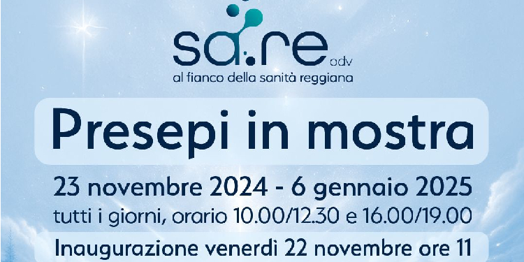 🎄"Presepi in mostra" 🎄

Presepi napoletani, in movimento, in miniatura ma anche presepi di tutto il mondo e presepi dedicati elle nostre province Reggiane.

📍Via San Rocco, 8, RE
🗓️ Fino al 6 gennaio 2025
 
Maggiori dettagli 👇eventi.comune.re.it/eventi/evento/…