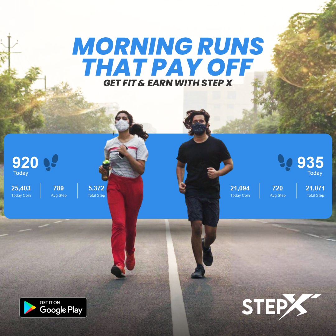 Stepxhealth's tweet image. Fitness meets opportunity with Stepx! Imagine starting your day with a run and finishing it with rewards. Turn your sweat into success join the movement today!

Stepx is Almost Here Ready to Run for Gold?

#Stepx #MorningRuns #RunAndEarn #FitnessThatPays #GoldInEveryStep