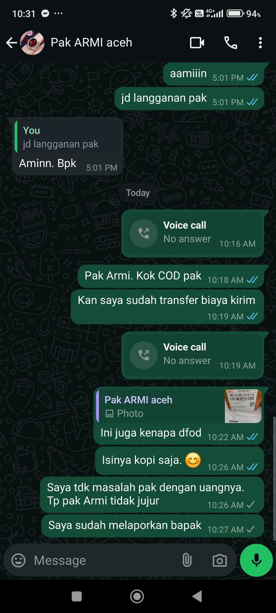 ardianws's tweet photo. @bankbsi_id Modus jual beli. Setelah ditransfer, barang tidak pernah dikirim. Sudah terlanjur transfer ke rekening BSI https://t.co/gu8DE66sg5