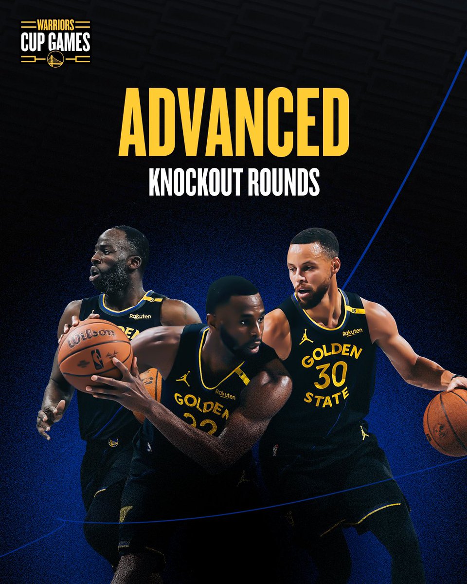 warriors's tweet photo. Onwards!

The Dubs have advanced to the NBA Cup Quarterfinals 👊 https://t.co/9pN6stVUK7