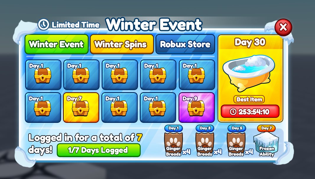 _CodeMerge's tweet image. 🌨️❄️Winter Event - Pet Story @ponchokings3 

[#Roblox] [#RobloxDev] [#RobloxDevs]
