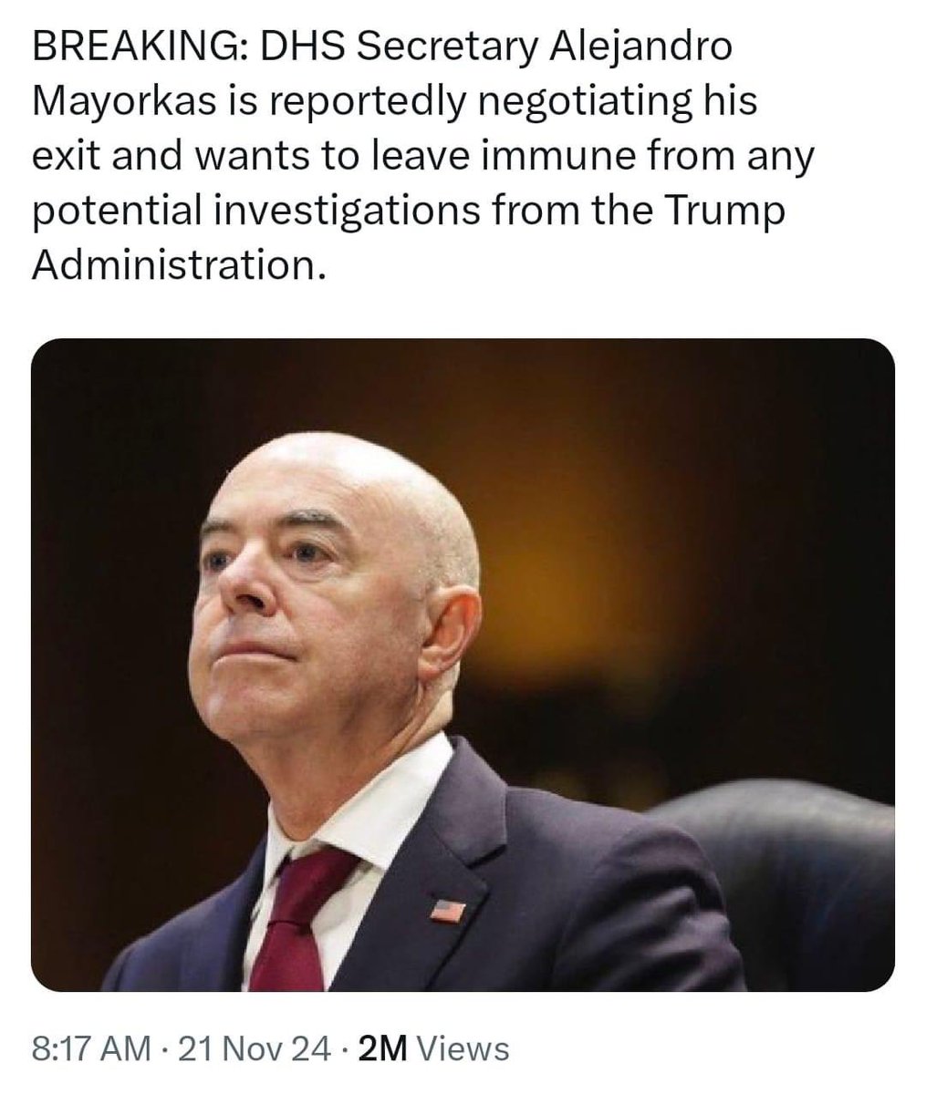 bfraser747's tweet photo. Do you think Mayorkas should be investigated and prosecuted? https://t.co/tLtw7a9Lhb
