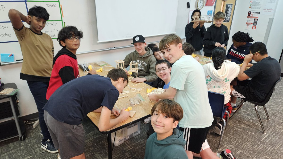 FisherC_STEM's tweet photo. Wrapping up our civil engineering unit with our bridges designs. @ScogginsMS #fisdSTEM https://t.co/sl3PnHvOjU