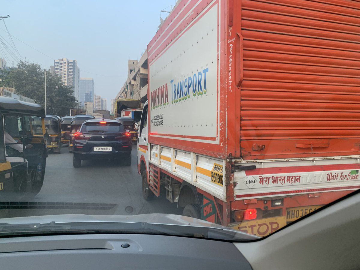 Kabzz_008's tweet photo. Hello @MumbaiPolice Road rage continues by local tempo driver
Damaged the car severely 
Foul mouthed and ran https://t.co/C0lGJFG70x