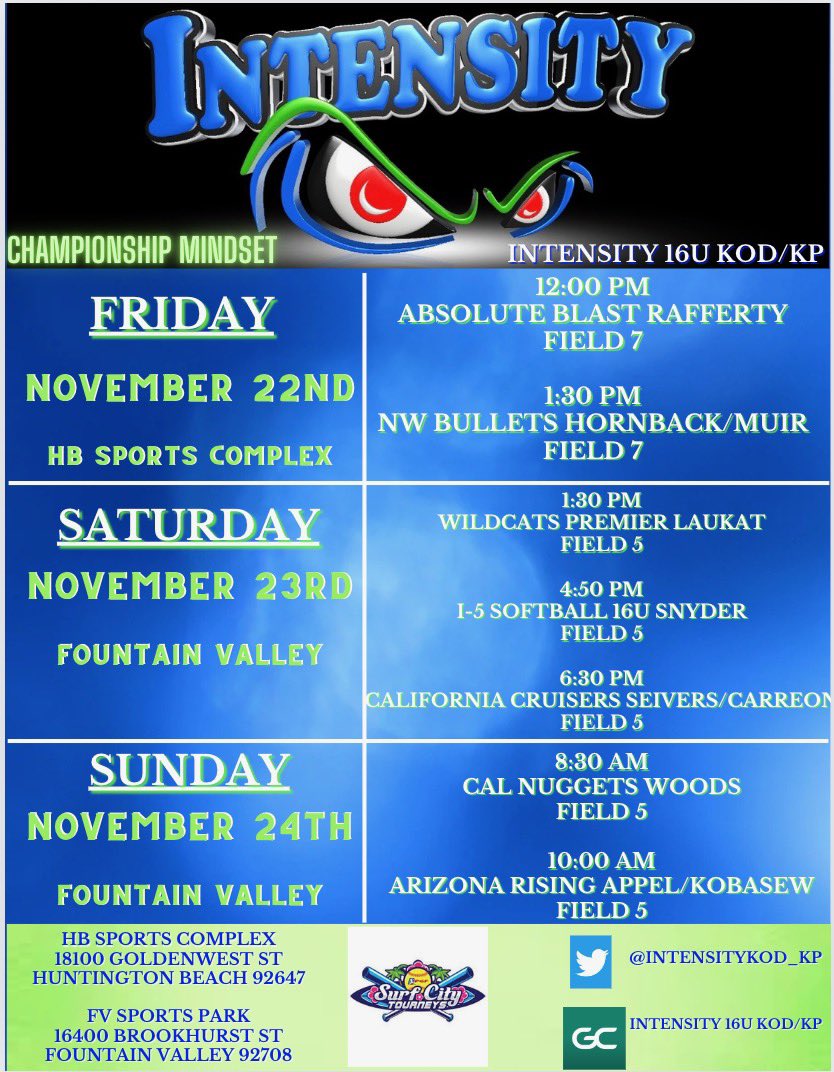 kp@jerseyintensity.com (@intensitykod_kp) on Twitter photo Last tournament to round out the fall season! #championmindset <a href="/PGFnetwork/">PGF</a> <a href="/ExtraInningSB/">EXTRA INNING SOFTBALL</a> <a href="/SoftbalAmerica/">Softball America</a> <a href="/LineDsoftball/">Line Drive Media</a> π₯ππ Last tournament to round out the fall season! #championmindset <a href="/PGFnetwork/">PGF</a> <a href="/ExtraInningSB/">EXTRA INNING SOFTBALL</a> <a href="/SoftbalAmerica/">Softball America</a> <a href="/LineDsoftball/">Line Drive Media</a> π₯ππ
